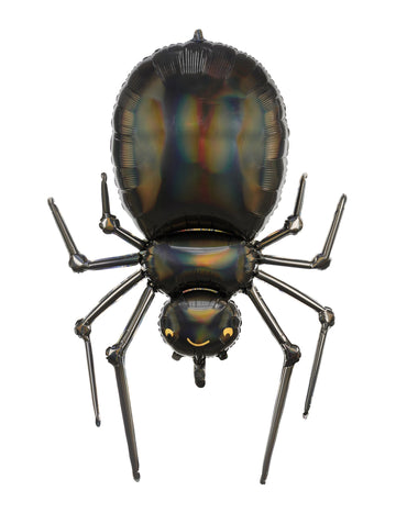 Hliníkový balon s pavoukem pro oslavu, černý metalický