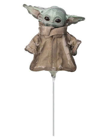 Fóliový balónek Baby Yoda z Mandalorianu 23 cm