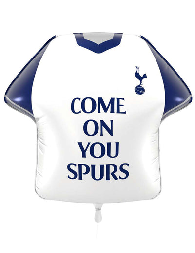 Ballon aluminium blanc en forme de maillot Tottenham Hotspur Football Club 52 x 51 cm