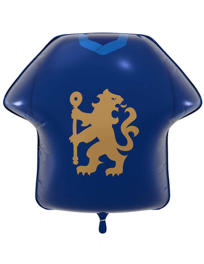 Modrý hliníkový balón ve tvaru dresu Chelsea Football Club 52 x 51 cm