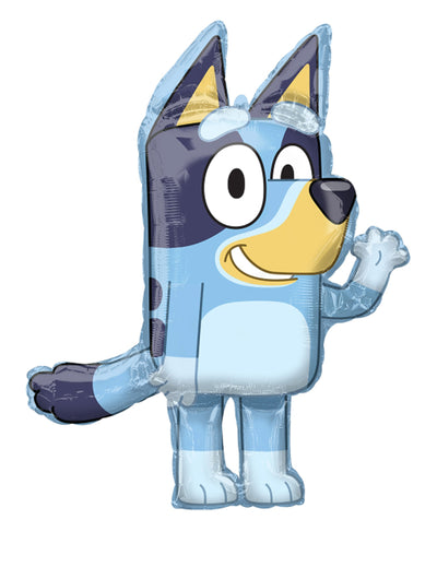 Ballon aluminium Bluey pour enfant bleu