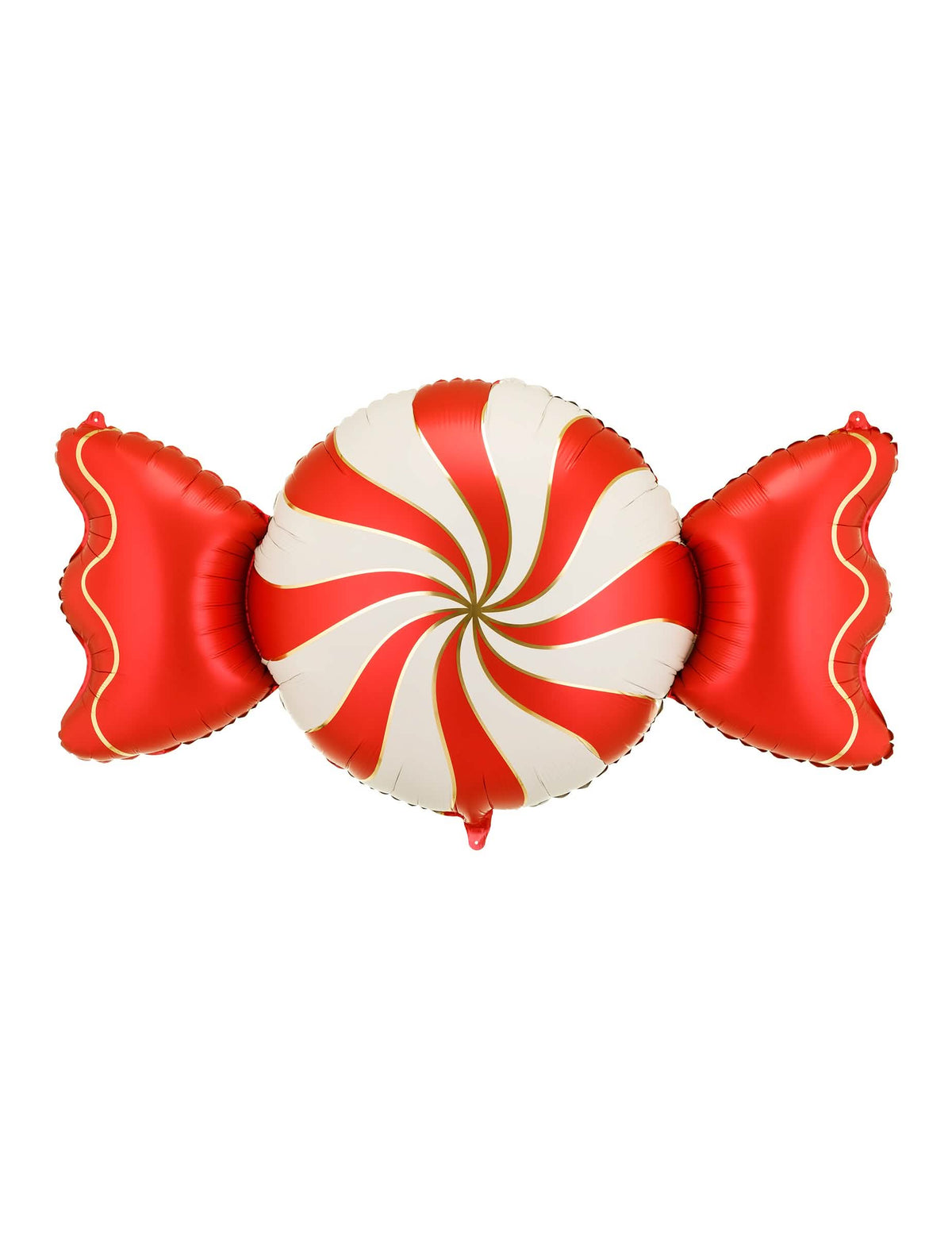 Fóliový balonek Cukrovinka béžový a červený 113 x 54 cm