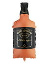 Fóliový balónek ve tvaru láhve whisky oranžovo-černý 34 x 86 cm