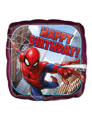 Fóliový balónek Spiderman Happy Birthday43 čtvercových cm