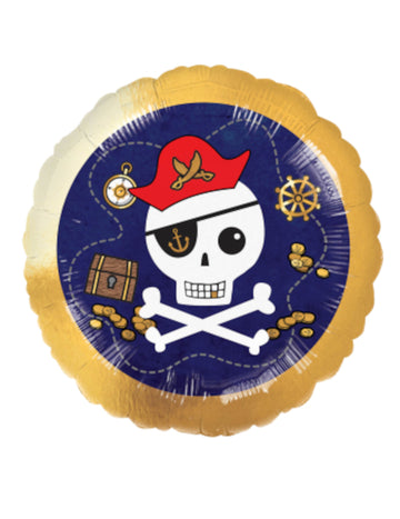 Fóliový balónek s mapou pirátského pokladu 43 cm