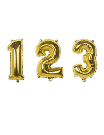 Fóliový balónek zlatý číslo 33 cm