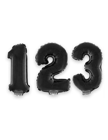 Černý fóliový balónek číslo 40 cm