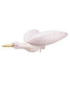 Ballon aluminium cigogne pour fête rose pâle et doré