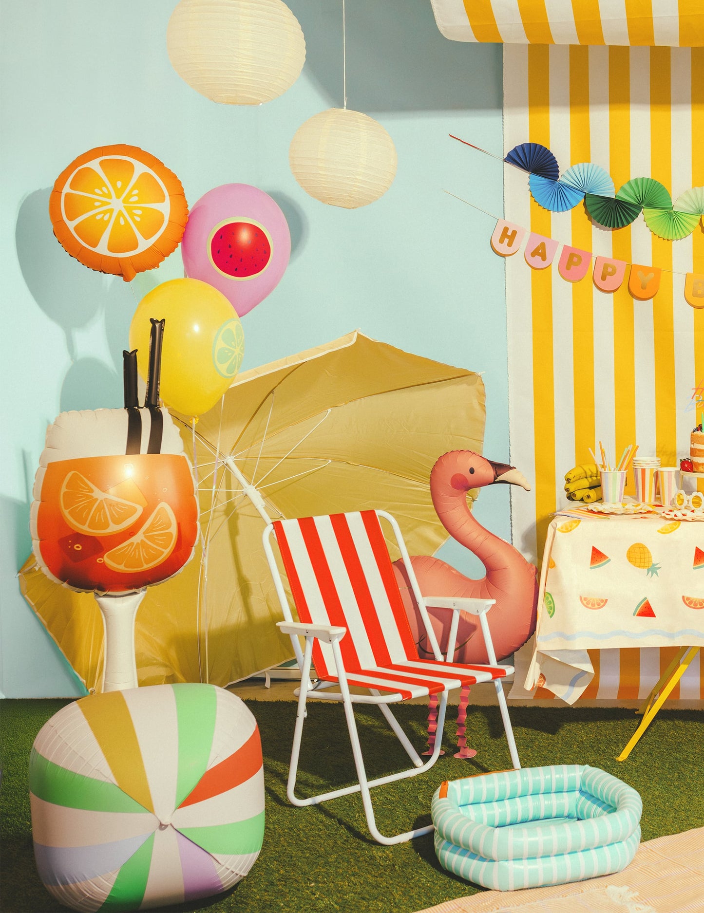 Hliníkový balon Spritz na koktejl 34 x 100 cm
