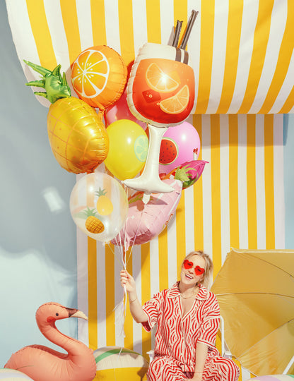 Hliníkový balon Spritz na koktejl 34 x 100 cm