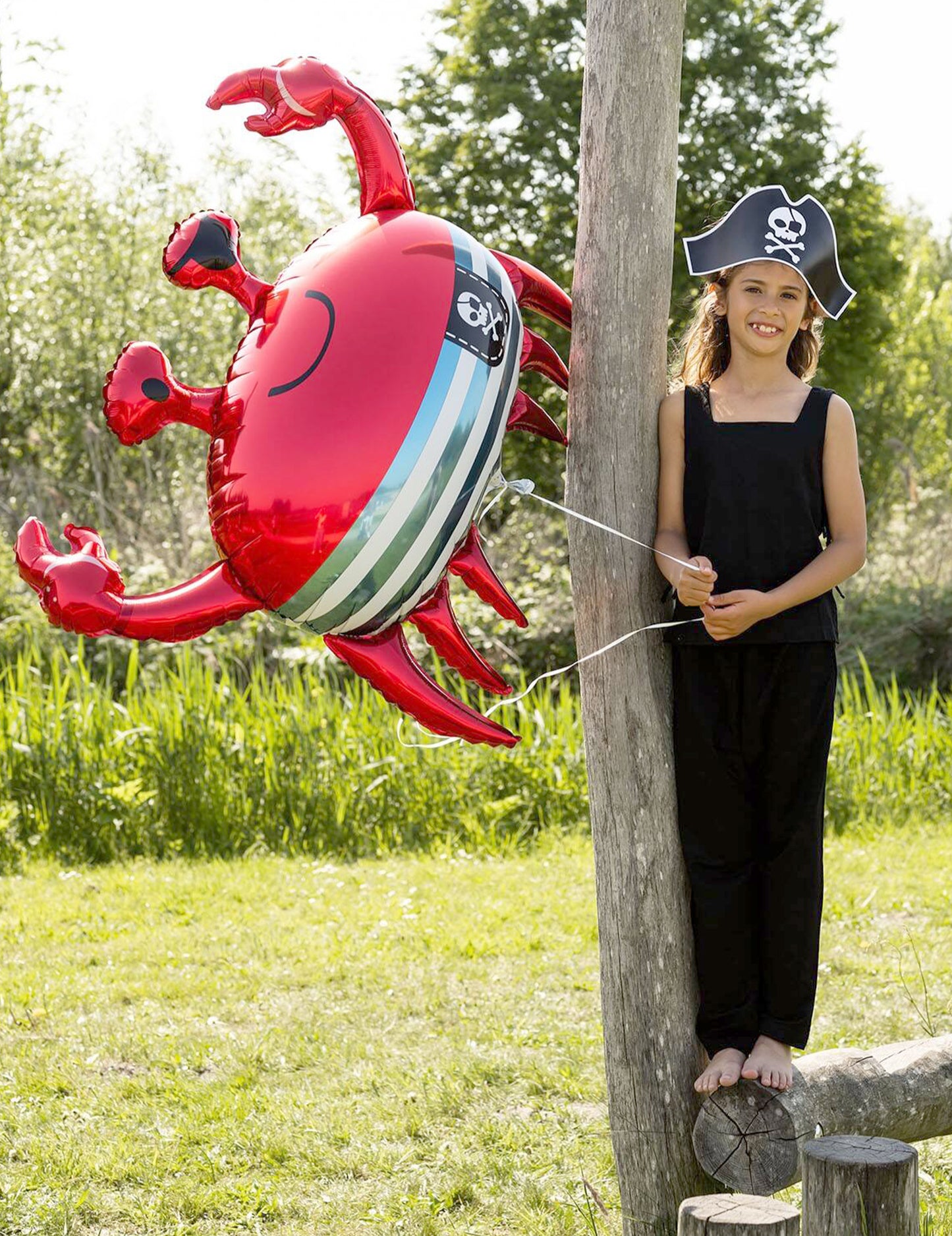 Hliníkový balon krab 93 × 75 cm
