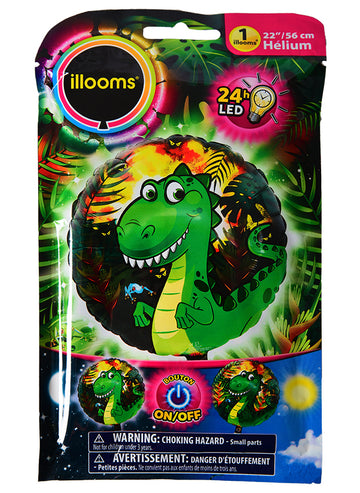 Fóliový balónek Illooms s 50 LED dinosaury cm