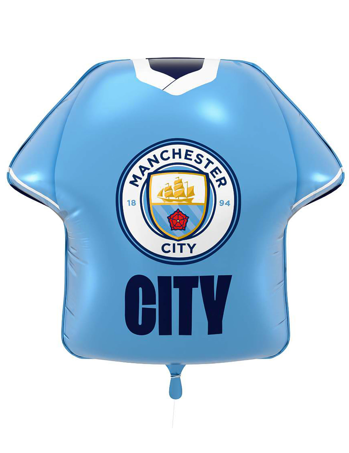 Hliníkový balón ve tvaru dresu Manchester City Football Club 52 x 51 cm