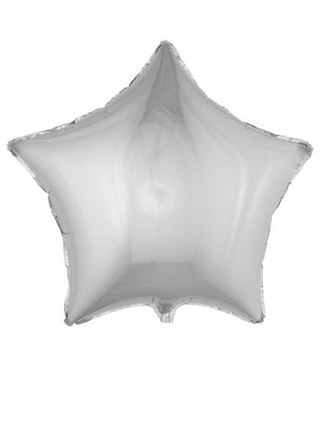 Fóliový balónek stříbrné hvězdy 68 cm