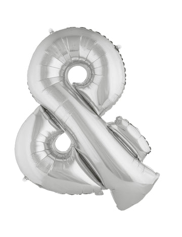 Symbol obřího fóliového balónku + stříbrná 80 cm