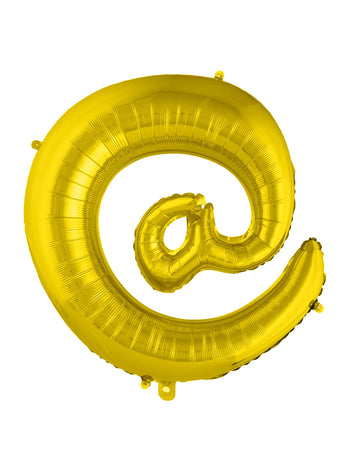 Symbol obřího fóliového balónku @ zlatá 70 cm