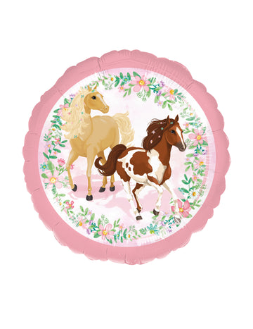 Krásný kůň z hliníkového balónu 43 cm k narozeninám