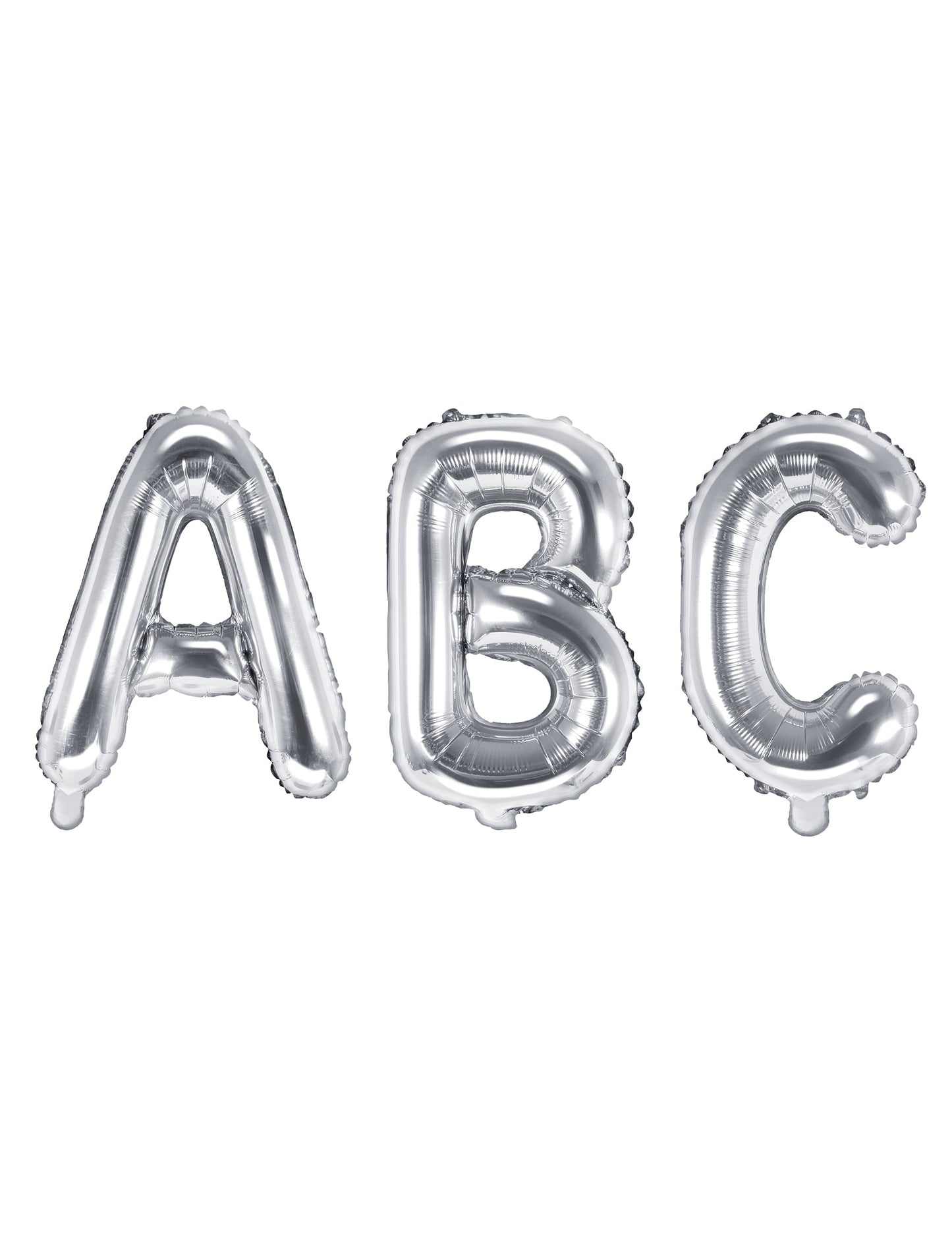 Ballon aluminium lettre pour fête argentée