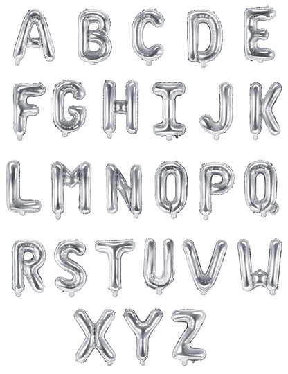 Vue d'ensemble de l'alphabet du ballon aluminium lettre pour fête