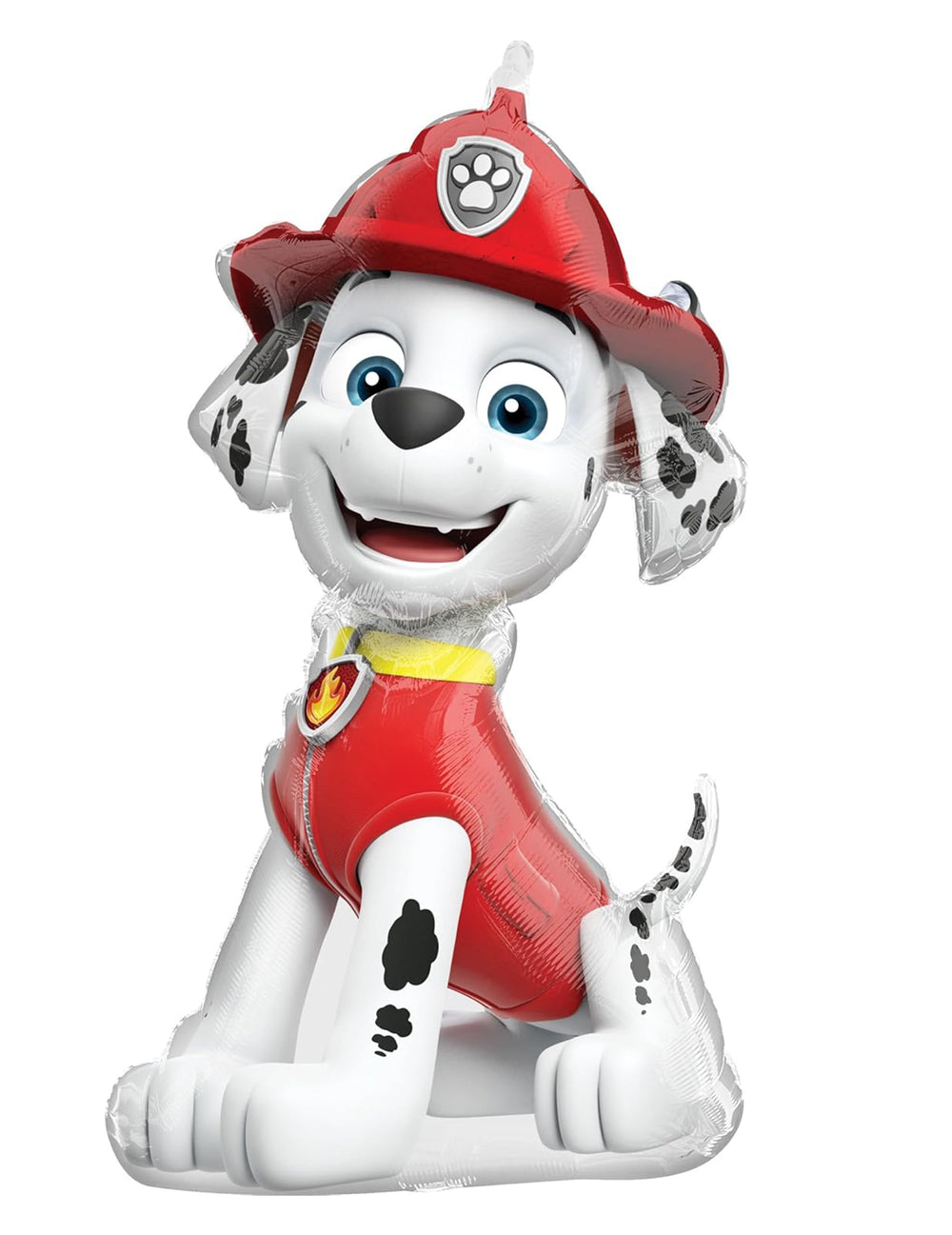 Ballon aluminium Marcus Pat Patrouille pour enfant rouge et blanc