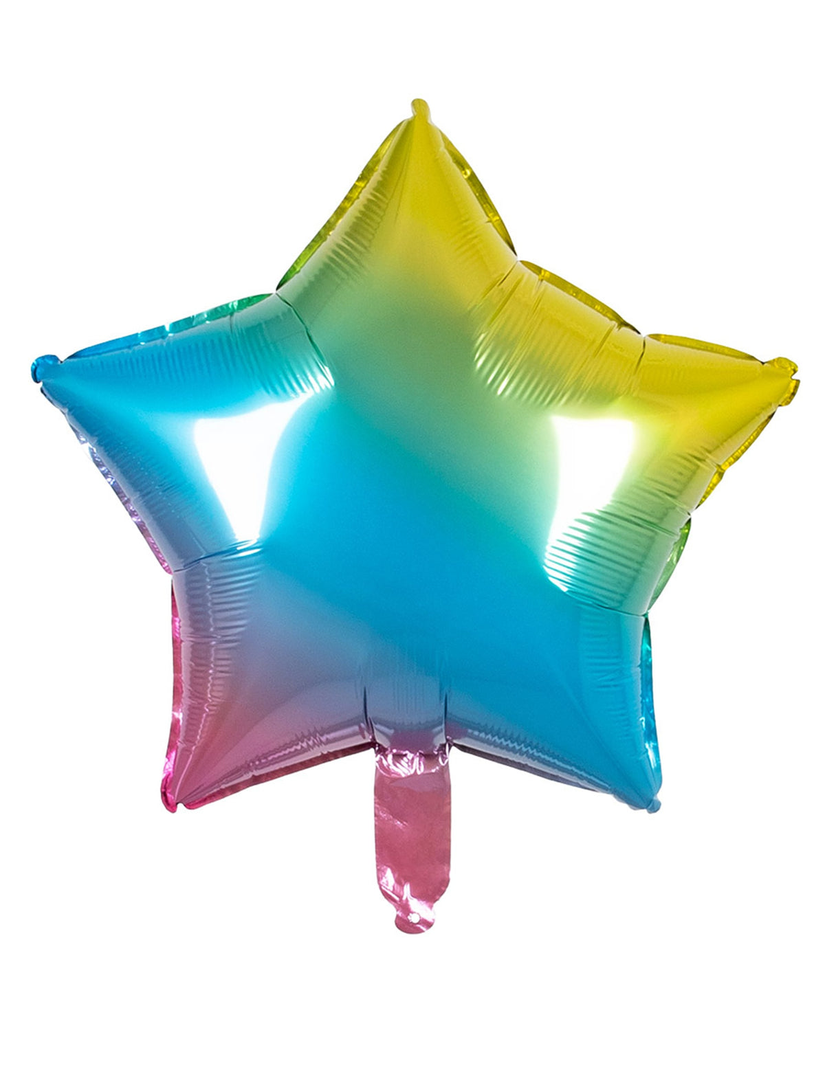 Ballon aluminium étoile pour fête multicolore
