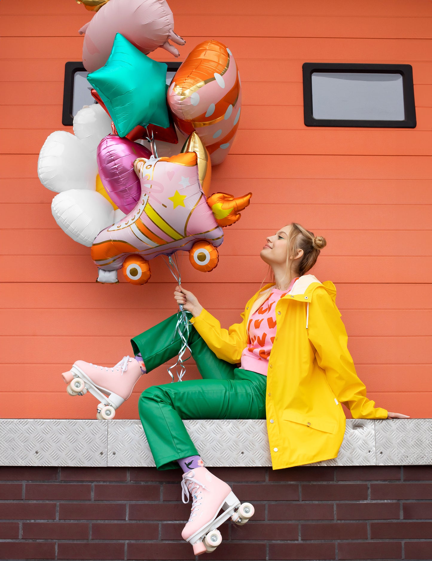 Fóliový balónek na kolečkové brusle 74 cm