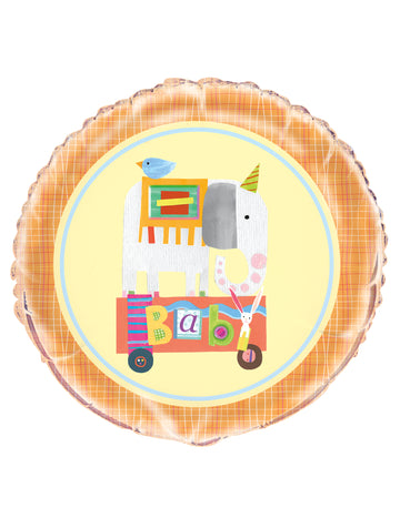 Hliníkový balónek malý cirkus 45 cm se slonem