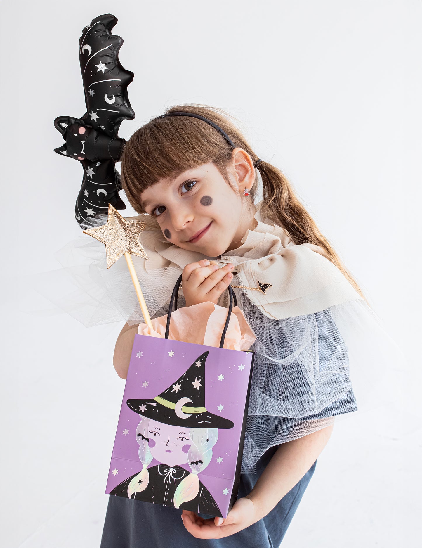 Malý fóliový balónek s motivem netopýra 40 x 13 cm