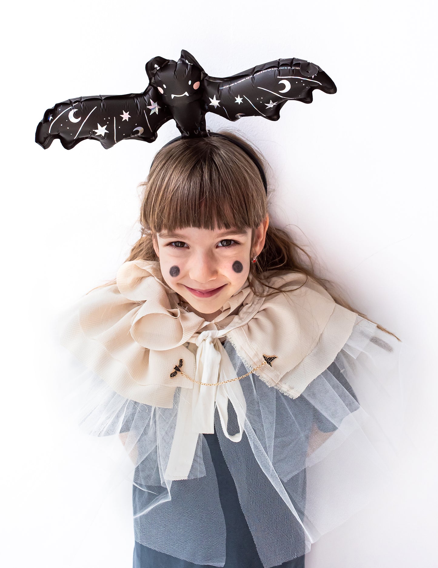 Malý fóliový balónek s motivem netopýra 40 x 13 cm