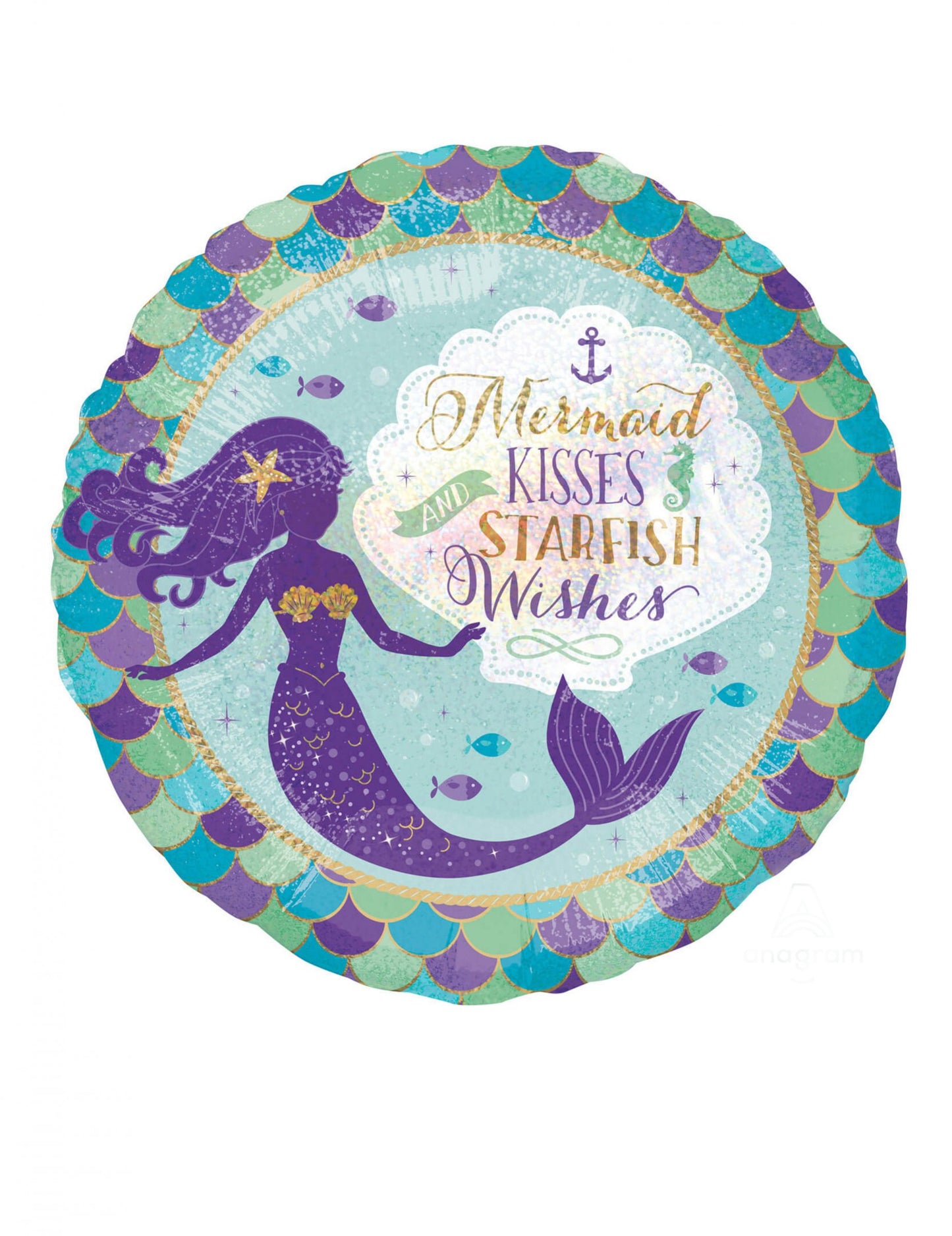 Fóliový balónek sny mořské panny 45 cm k narozeninám