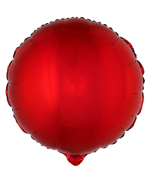Červená kulatá hliníková koule 45 cm