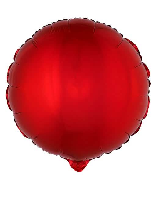 kulatý kovově červená hliníkový balón