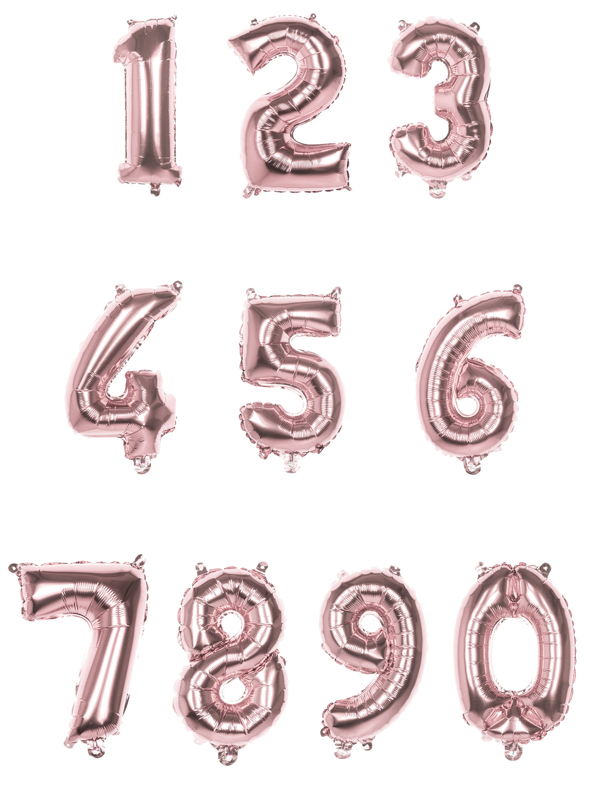 Ballon aluminium rose métallisé chiffre 86 cm