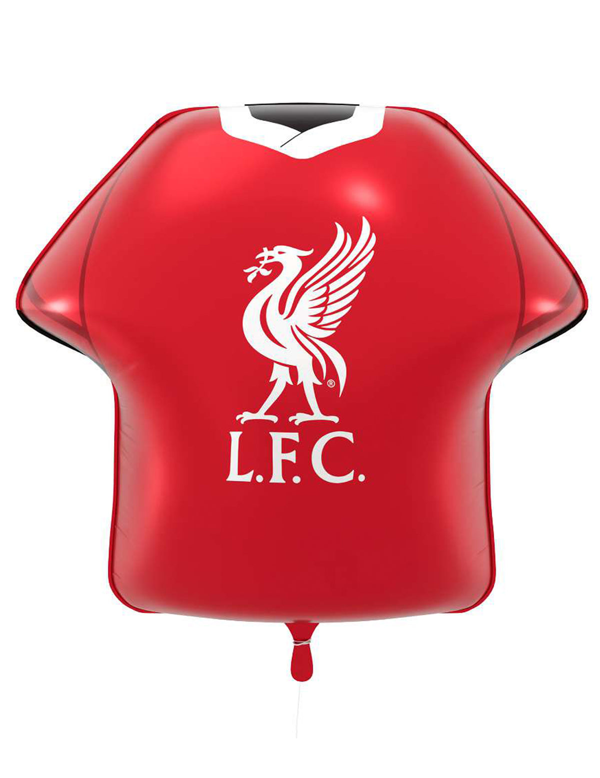 Červený hliníkový balón ve tvaru dresu Liverpool Football Club 52 x 51 cm