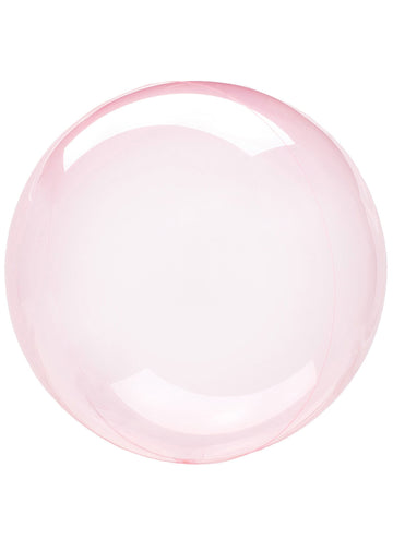 Růžový křišťálový bublinkový balónek 25-30 cm