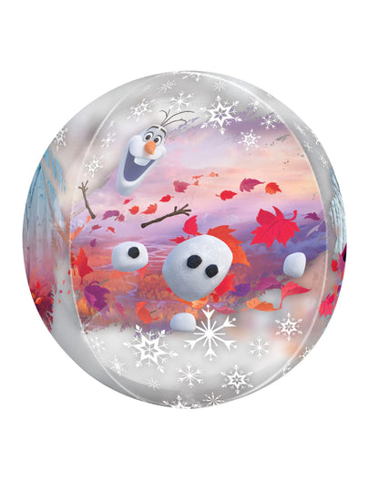 Ballon bulle transparent La Reine des Neiges 2 38 x 40 cm