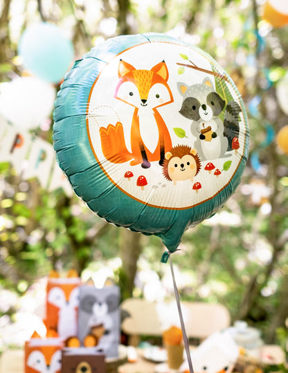 Fóliový balónek lesní zvířátka 45 cm k narozeninám
