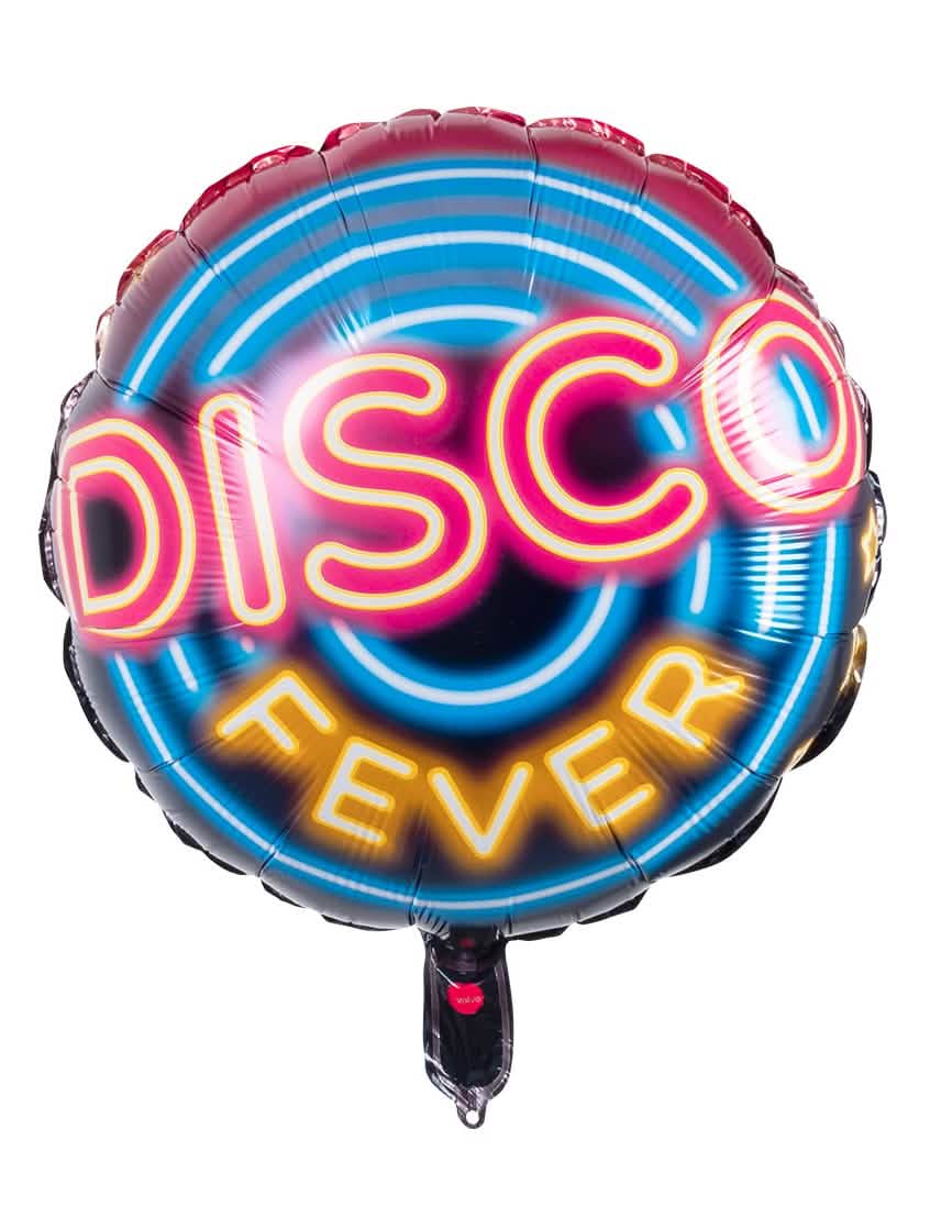 Hliníkový balón disco fever pro dekoraci oslavy vícebarevné neonový efekt