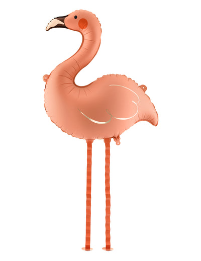 Korálový nafukovací fóliový balón plameňák 65 × 67 cm