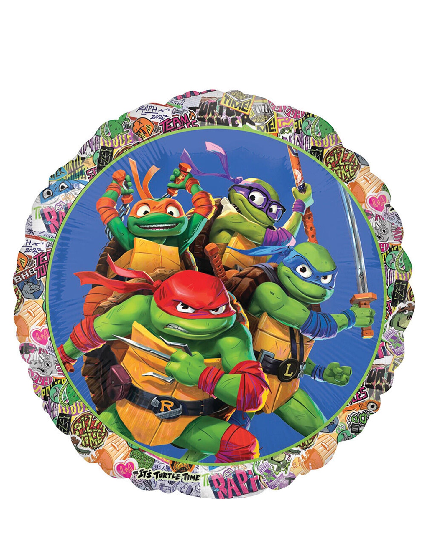 Ballon en aluminium Tortues Ninja 45 cm