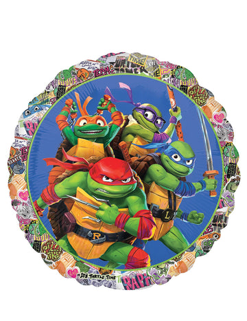 Ballon en aluminium Tortues Ninja 45 cm