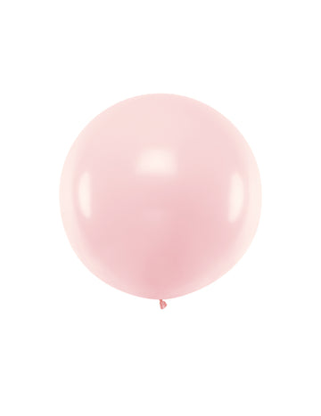 Obří světle růžový latexový balónek 1 m