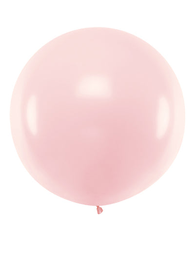 Obří světle růžový latexový balónek 1 m