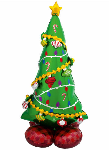 AirLoonz obří fóliový balónek vánoční stromek 149 x 78 cm dát