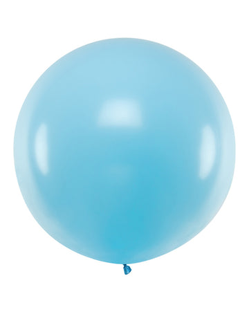 Obří světle modrý balón 1 m