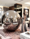 Obří stříbrný zrcadlový balón 200 cm