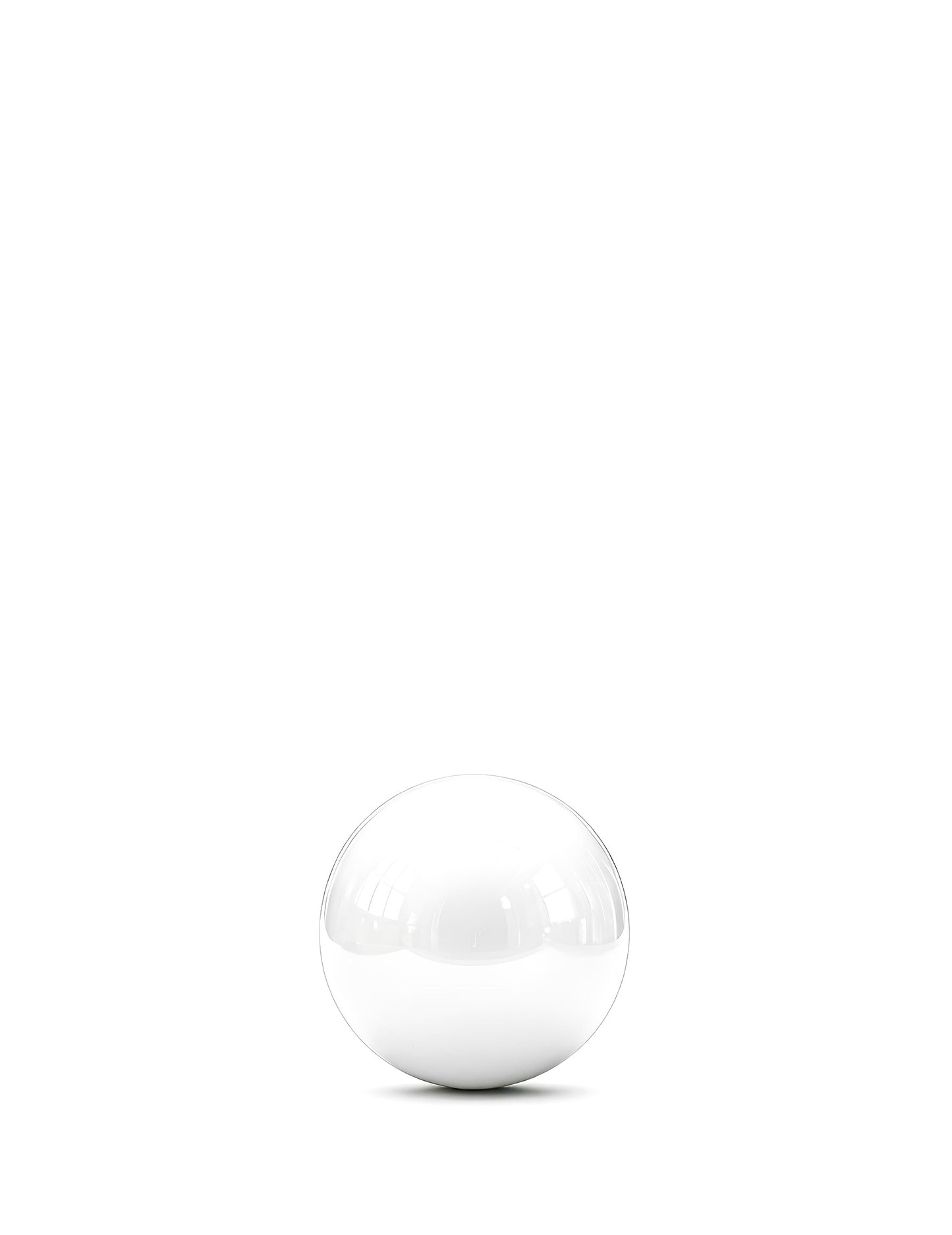 Obří balón bílá zrcadlová koule 60 cm