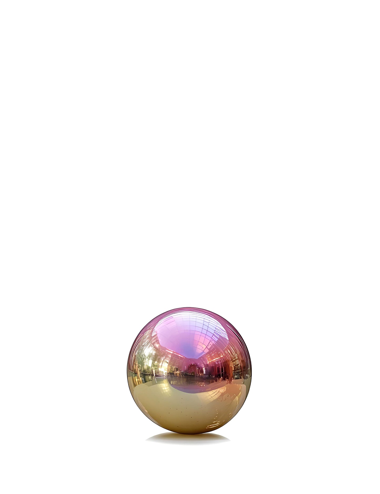 Obří balón duhová zrcadlová koule 60 cm