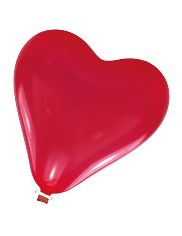 Obří červený latexový balónek ve tvaru srdce 61 cm