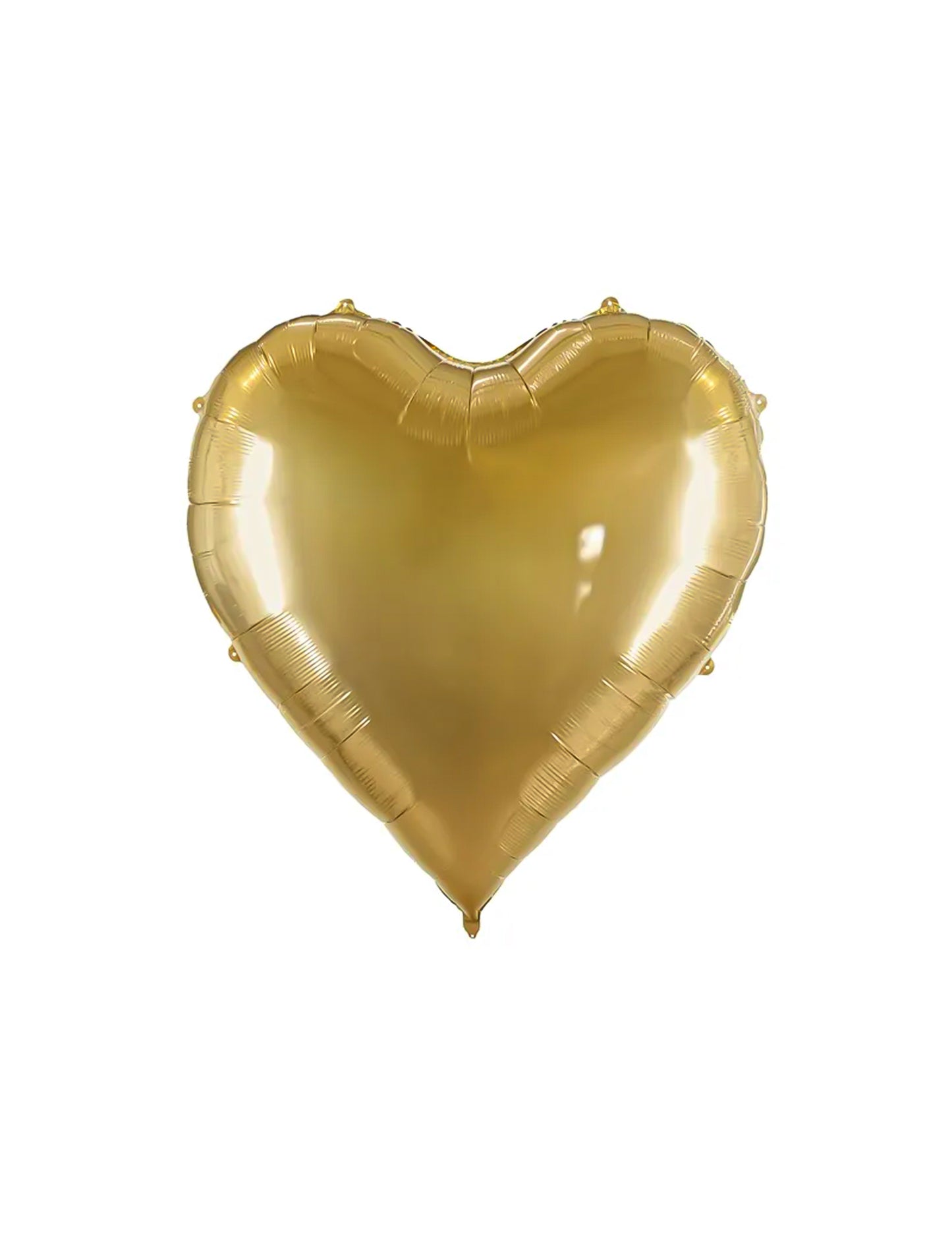 Obří fóliový balón zlaté srdce XXL 1,36 x 1,29 m